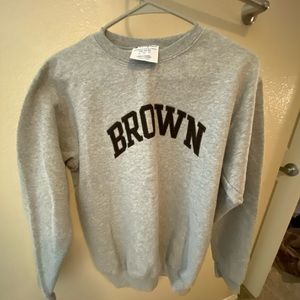 YXL Champion Brown University Crewneck